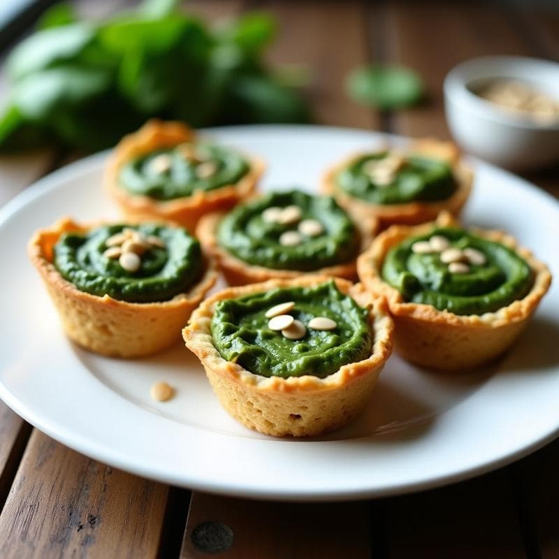 Tartaleta Vegana de Espinacas y Tofu Sedoso: Receta Sin Horno en 25 Minutos