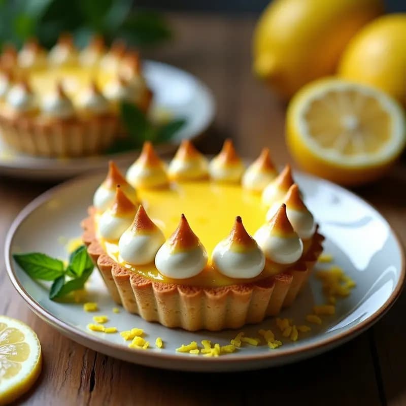 Tartaleta Vegana de Limón y Merengue de Aquafaba: Postre Sin Huevos en 30 Minutos