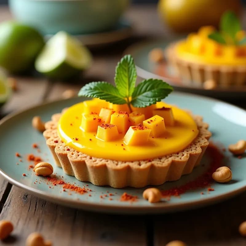 Tartaleta Vegana de Mango, Chile y Lima: Receta Sin Horno y Alta en Vitamina C