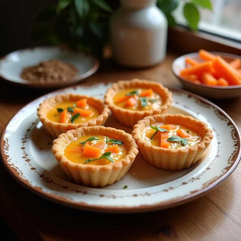 Tartaletas Veganas de Zanahoria y Coco: Receta en Horno Sin Gluten y Esponjosa