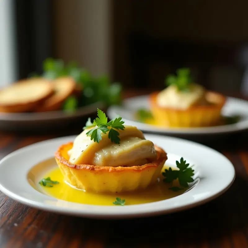 Tartaleta de Yuca y Bacalao al Pil-Pil: Receta Sin Gluten de Fusión Español-Caribeña
