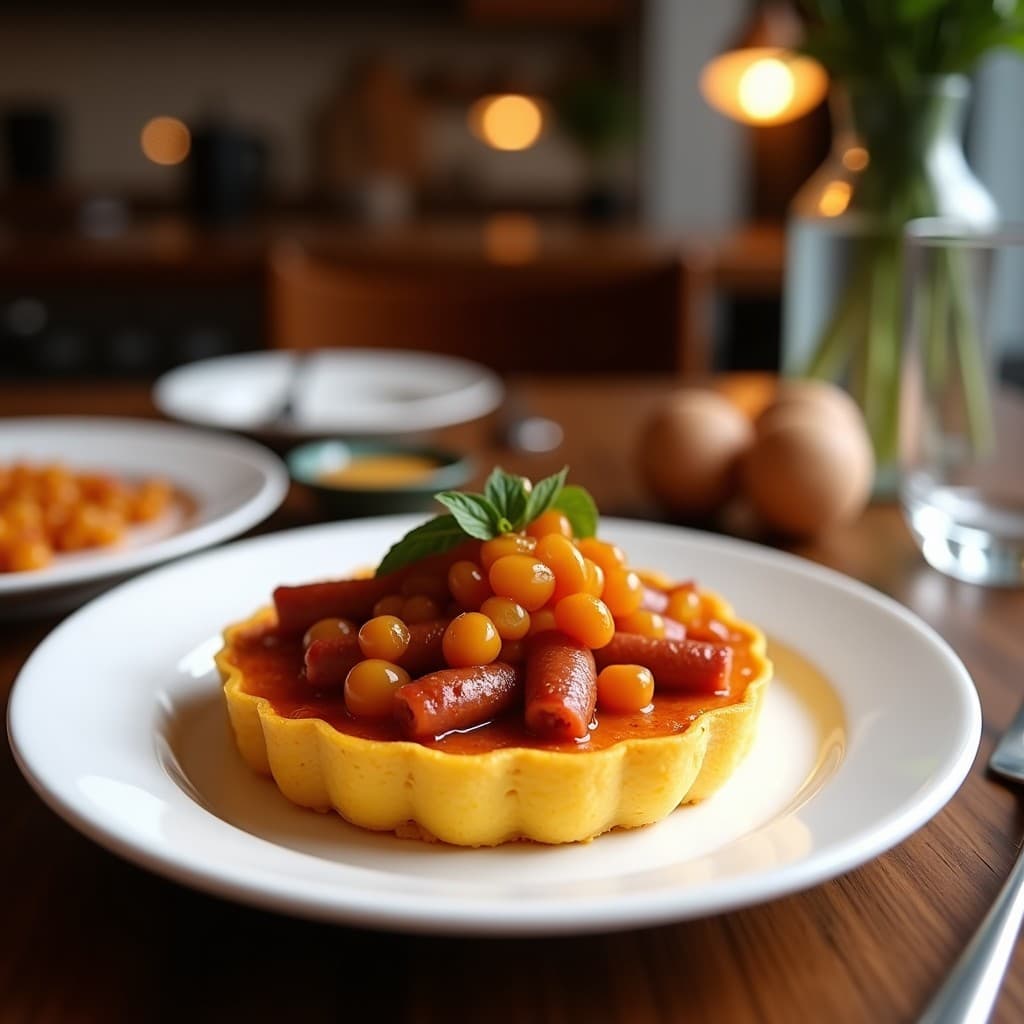 Tartaleta de Yuca y Chorizo Ibérico con Mermelada de Higos: Receta تساق Siena Crujiente en Airfryer