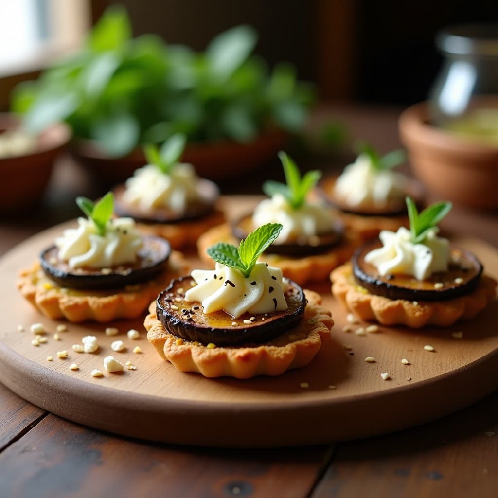 Tartaleta de Zaatar y Berenjena Ahumada: Receta al Horno Sin Masa y Alta en Fibra
