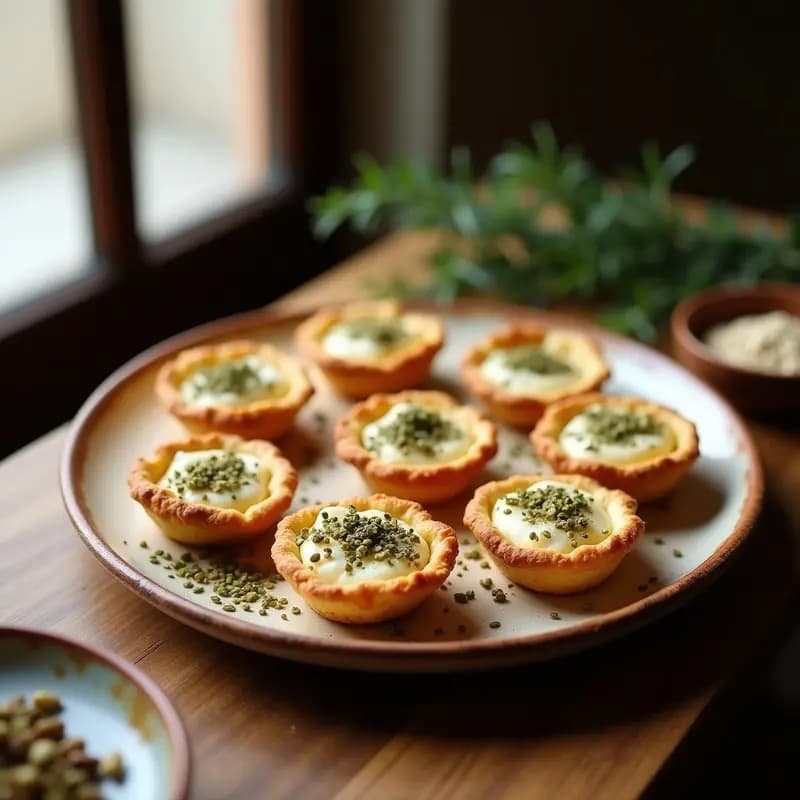 Tartaletas de Queso de Cabra y Zaatar: Receta al Horno en 20 Minutos con Toque Árabe