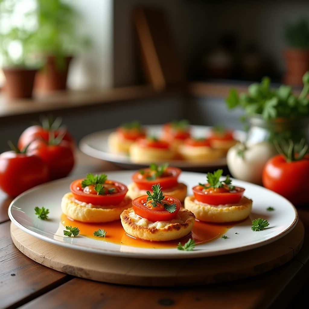 Tartaletas de Aceite de Oliva y Tomates Secos: Aperitivo Mediterráneo Sin Harina