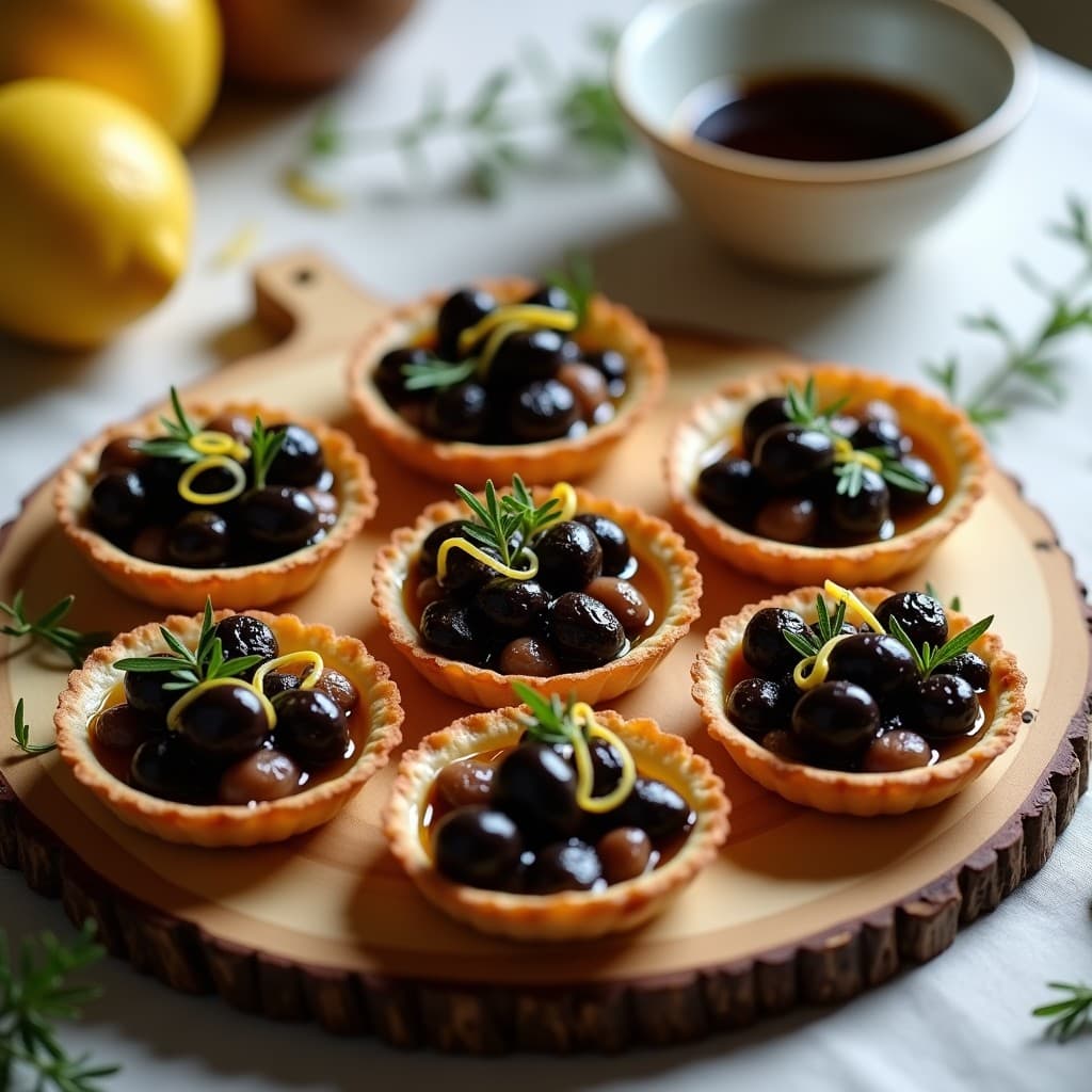 Tartaletas de Aceituna Negra y Anchoas con Base de Almendra: Entrante Italien Sin Gluten y Saludable