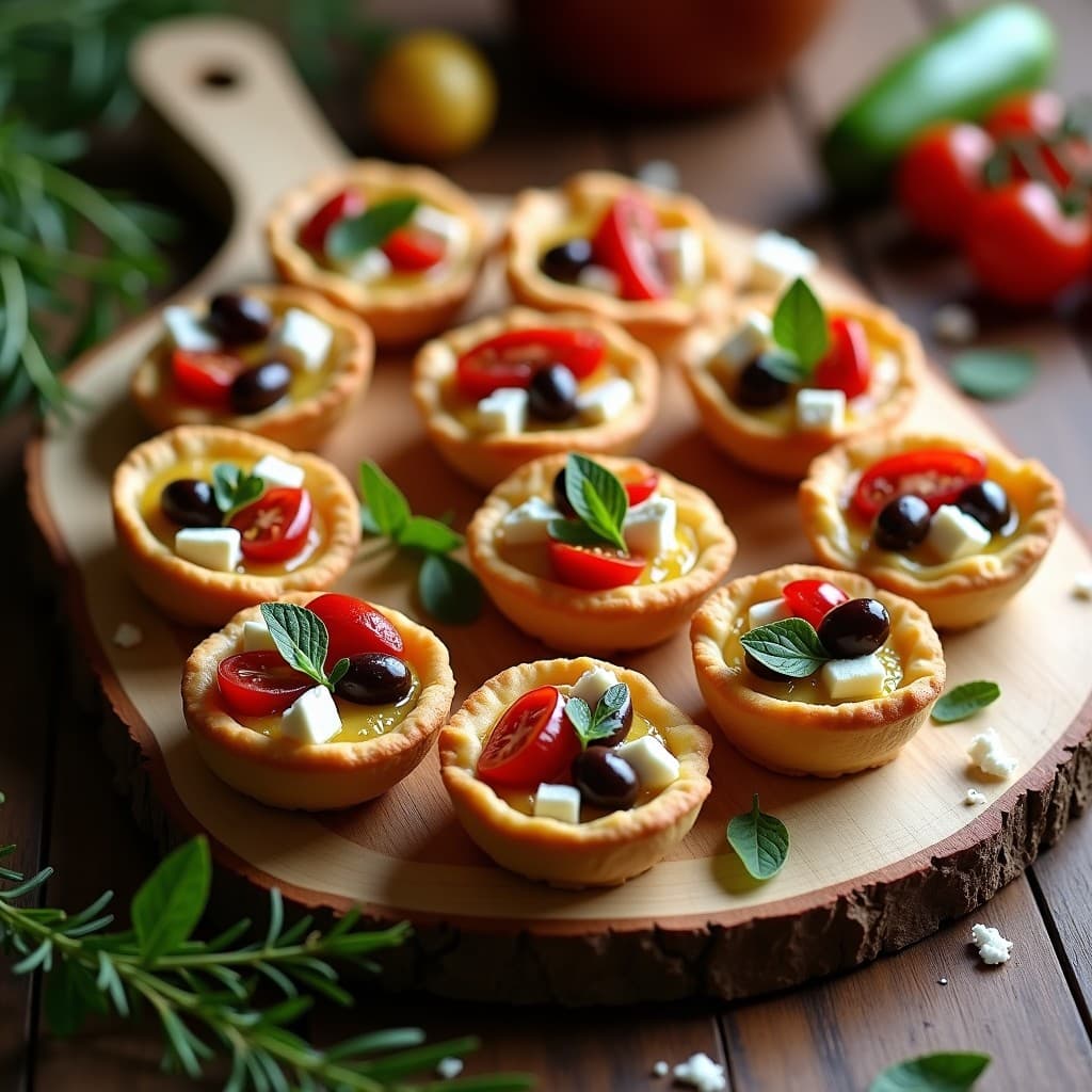 Tartaletas de Aceitunas Kalamata y Tomates Secos con Base de Almendra: Aperitivo Keto y Sin Gluten