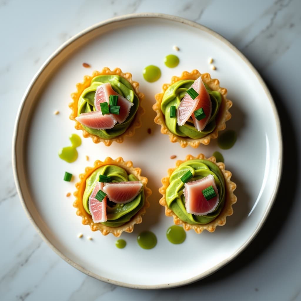 Tartaretas de Aguacate y Atún con Aliño de Wasabi: Entrante Japonés en 10 Minutos
