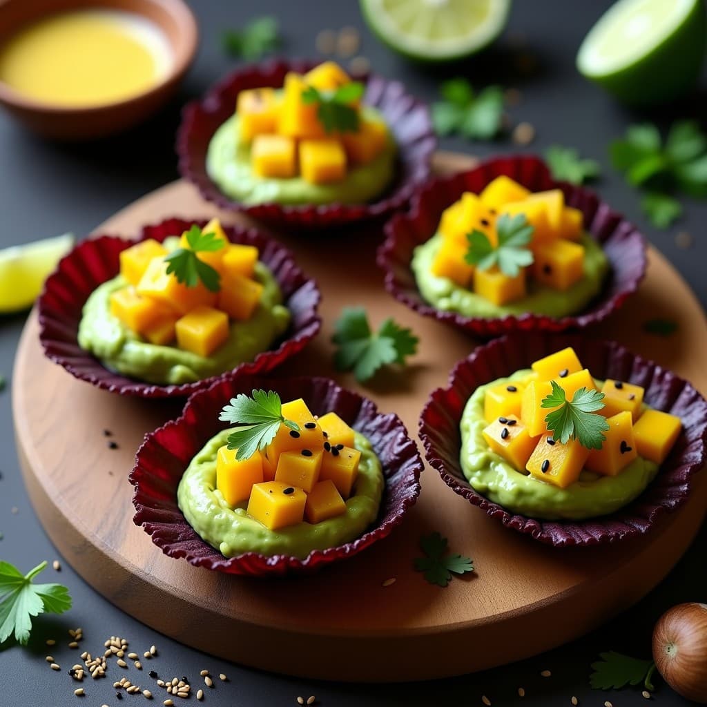 Tartaletas de Aguacate y Ceviche de Mango: Receta Peruana Vegana con Toque Ciudadano