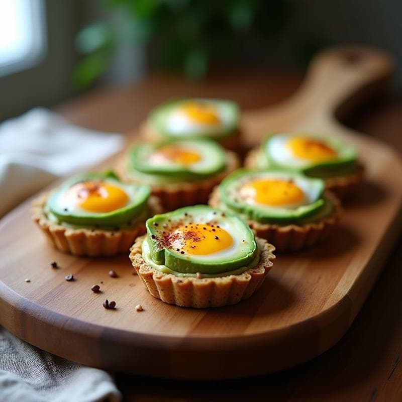 Tartaletas de Aguacate y Huevo: Aperitivo Keto y Alta en Proteína en 12 Minutos