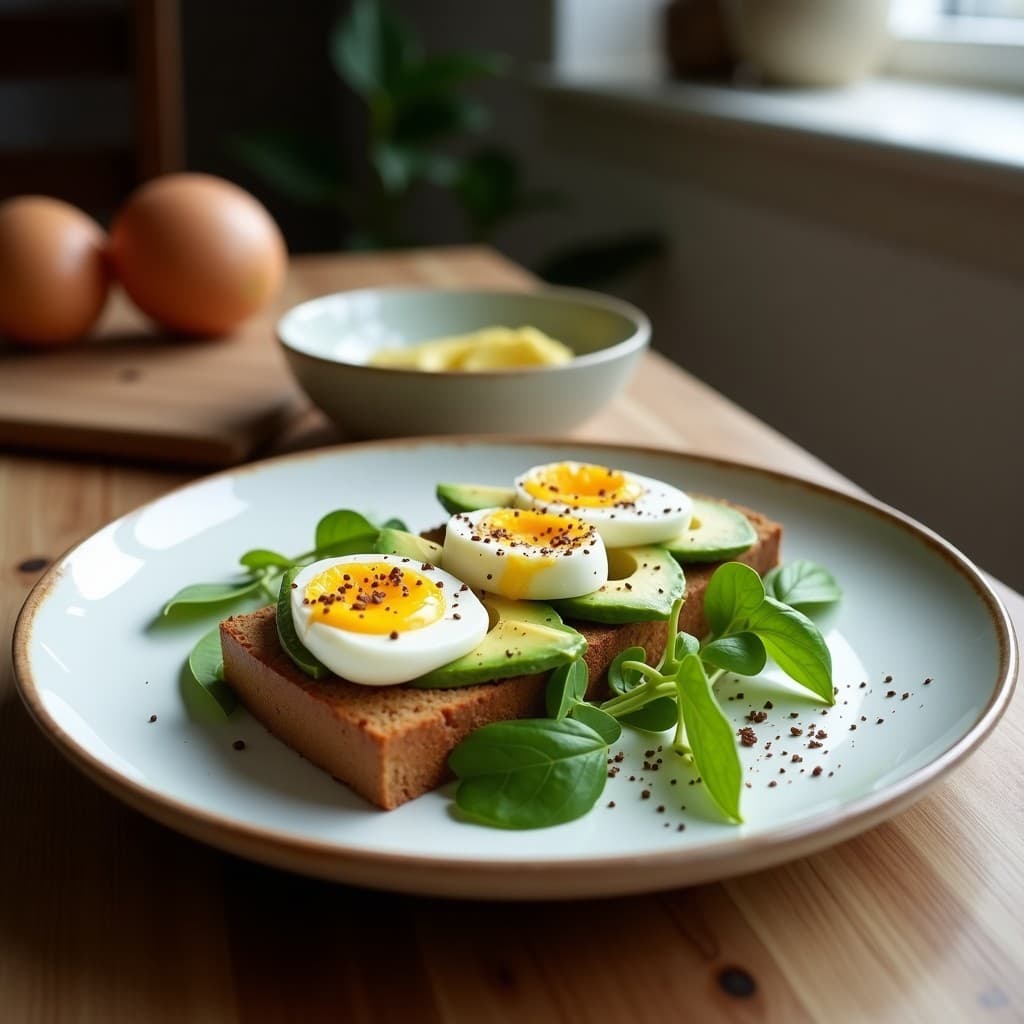 Tartaletas de Aguacate y Huevos de Codorniz con Pan de Centeno: Receta Escandinava para Brunch