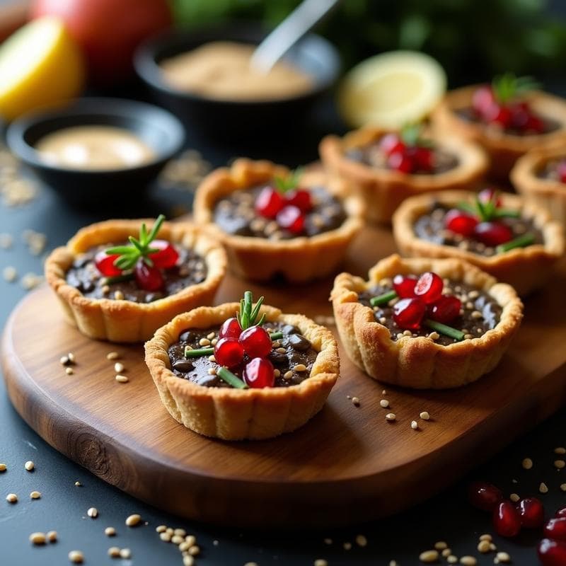 Tartaletas Ahumadas de Berenjena y Miso: Receta Vegana Gourmet en 25 Minutos con Toque Umami