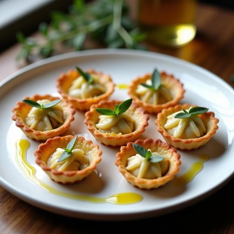 Tartaletas de Alcachofa y Foie Gras Vegano: Receta Elegante Sin Gluten en Horno
