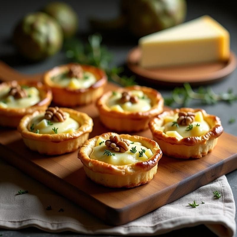 Tartaletas de Alcachofa y Gorgonzola: Receta Gourmet en Horno con Base Crujiente