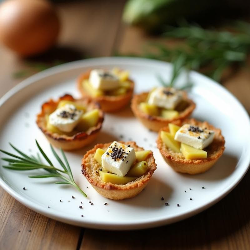 Tartaletas de Alcachofa y Queso de Cabra: Receta Francesa Sin Horno en Airfryer