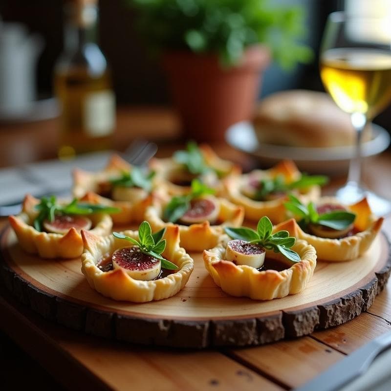 Tartaletas de Alcachofa y Queso de Oveja con Mermelada de Higos: Receta Española Gourmet en 20 Minutos