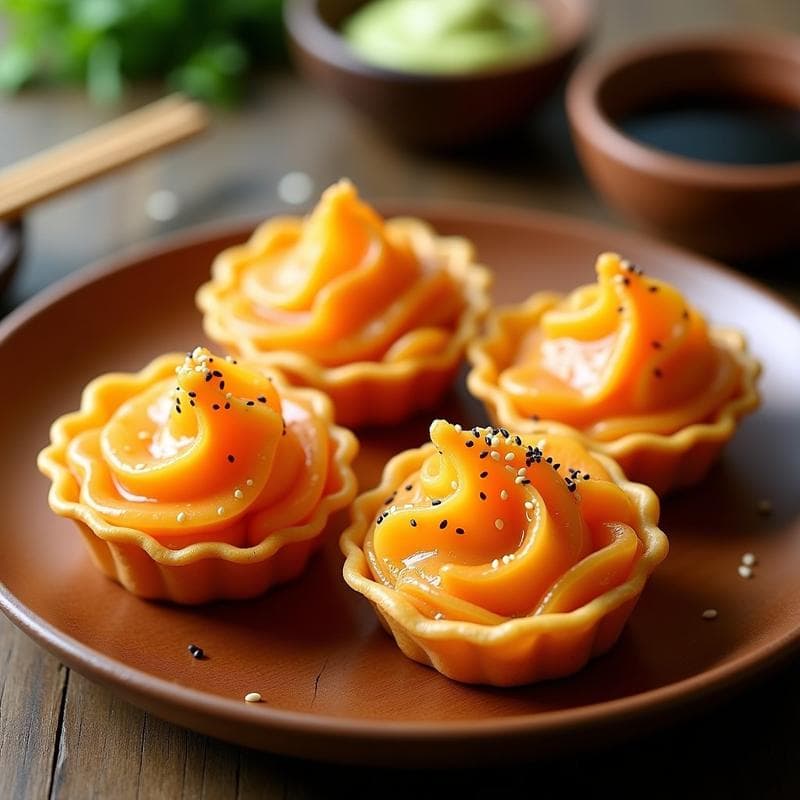 Tartaletas de Algas Nori y Surimi: Receta Japonesa en Airfryer con Toque Crujiente