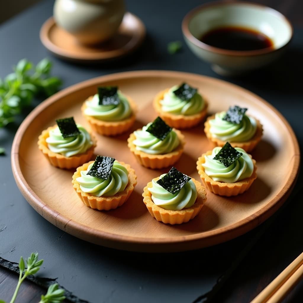 Tartaletas de Algas Wakame y Queso de Anacardo: Aperitivo Vegano Crudivegano