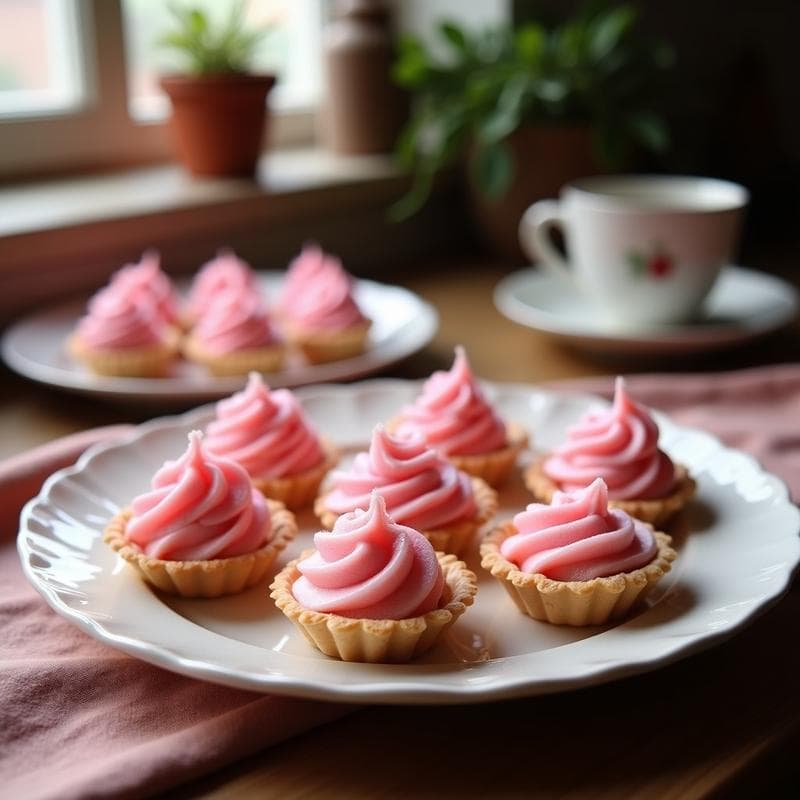 Tartaletas de Algodón de Azúcar y Frambuesas con Base de Coco: Postre Sin Horno y Sin Lácteos