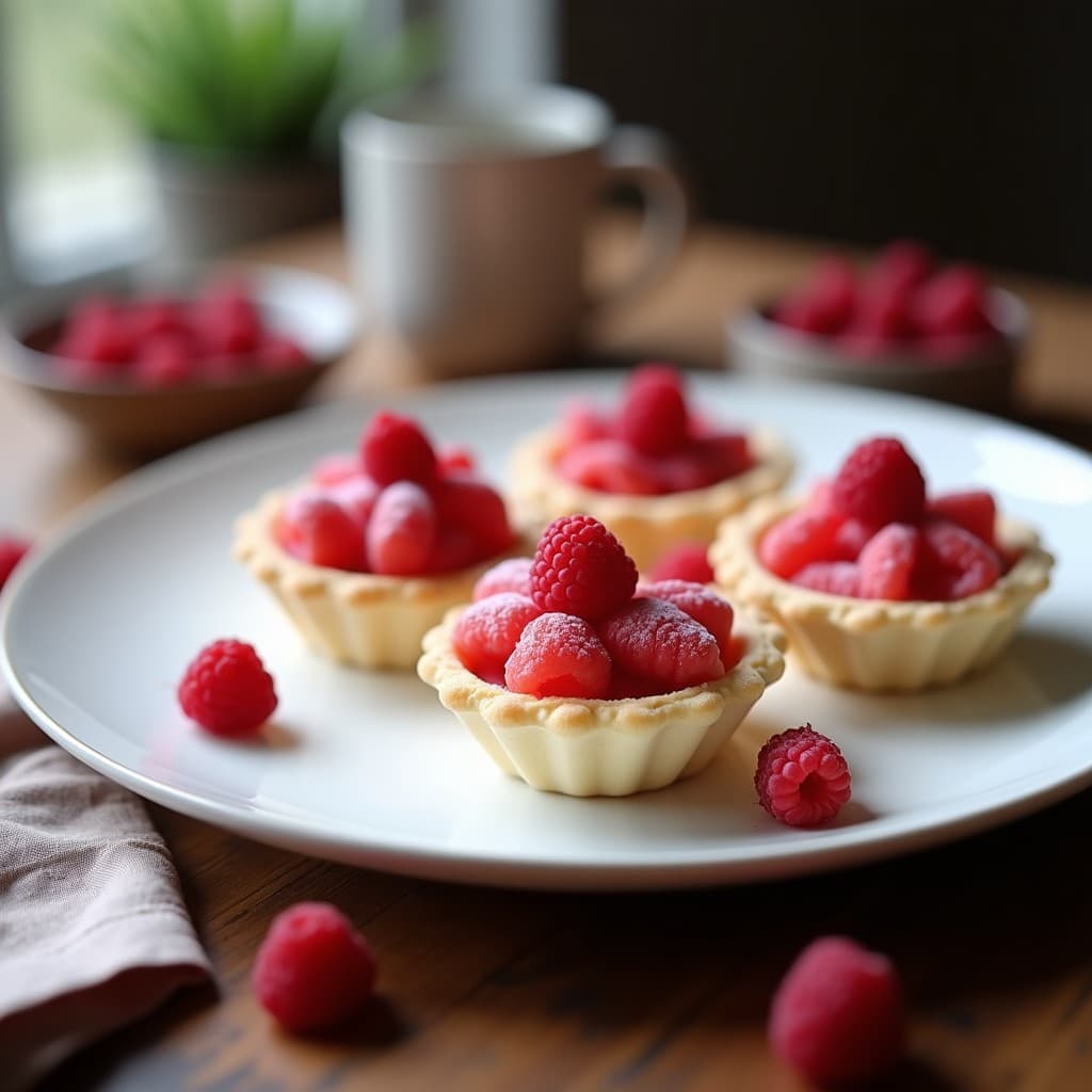 Tartaletas de Algodón de Azúcar y Frambuesas Liofilizadas: Postre Keto Sin Azúcar en Airfryer