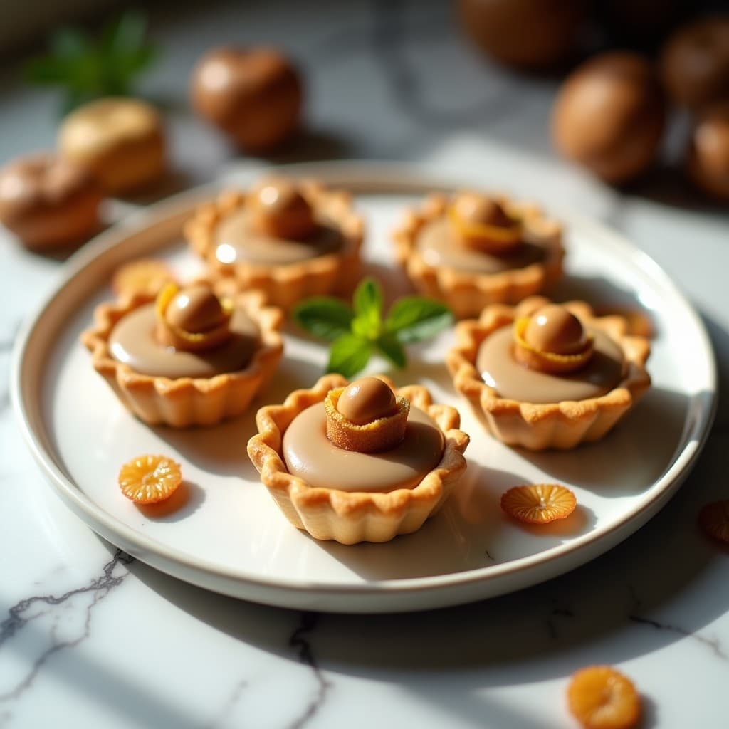 Tartaletas de Almendra y Crema de Marron: Postre Francés Sin Gluten y Sin Horno