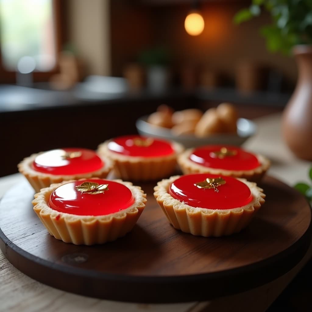 Tartaletas de Base de Almendra con Relleno de Higado de Pato y Gelée de Granadina: Receta Francesa Gourmet en 20 Minutos