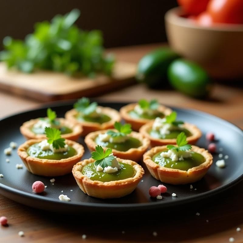 Tartaletas de Almendra y Mermelada de Tomate Verde: Postre Salado-Dulce Sin Harina
