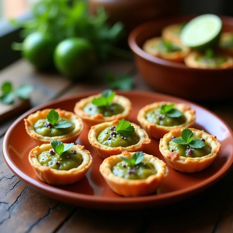 Tartaletas de Almendra y Mermelada de Tomate Verde: Aperitivo Mexicano Vegano Sin Gluten