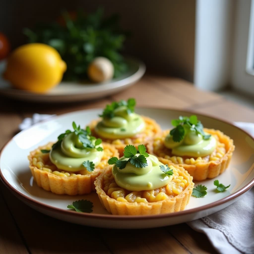 Tartaletas de Arroz Inflado con Crema de Aguacate y Atún: Entrante Keto Sin Gluten
