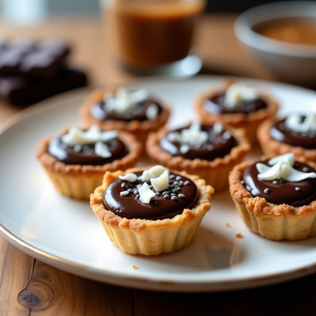 Tartaletas de Arroz Inflado y Chocolate 100%: Postre Sin Gluten para Tupper
