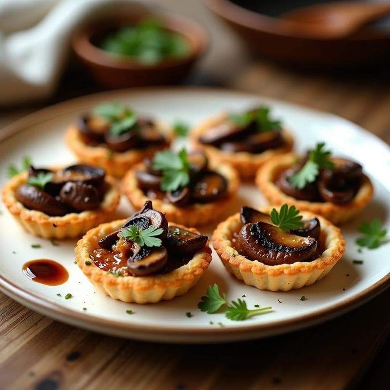 Tartaletas de Arroz Salvaje y Hongos Shiitake: Receta Vegana en Airfryer con 4 Ingredientes