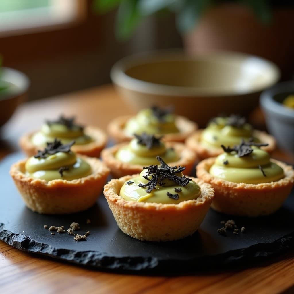 Tartaletas de Base de Avena con Crema de Alcachofa y Trufa: Receta Vegana y Elegante