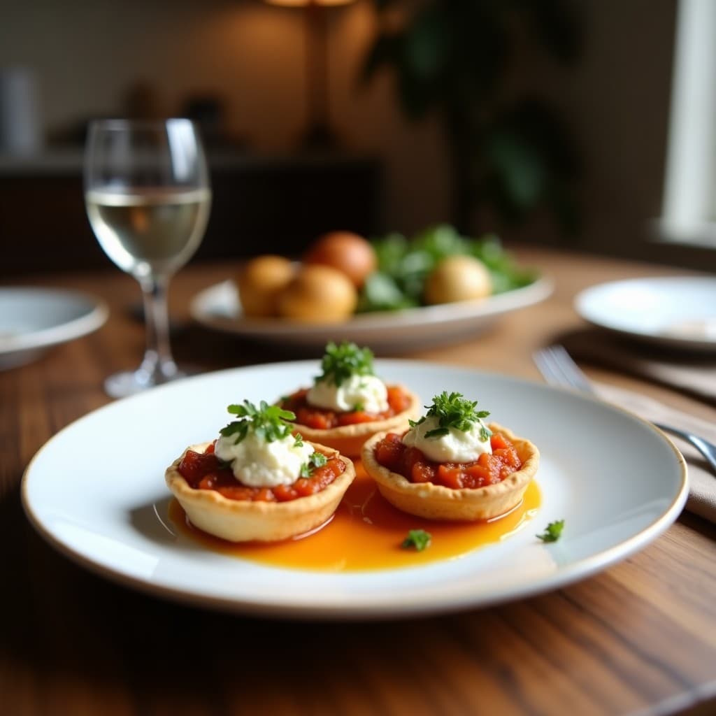 Tartaletas de Base de Cacahuete con Mermelada de Higo y Queso de Cabra: Aperitivo Dulce-Salado