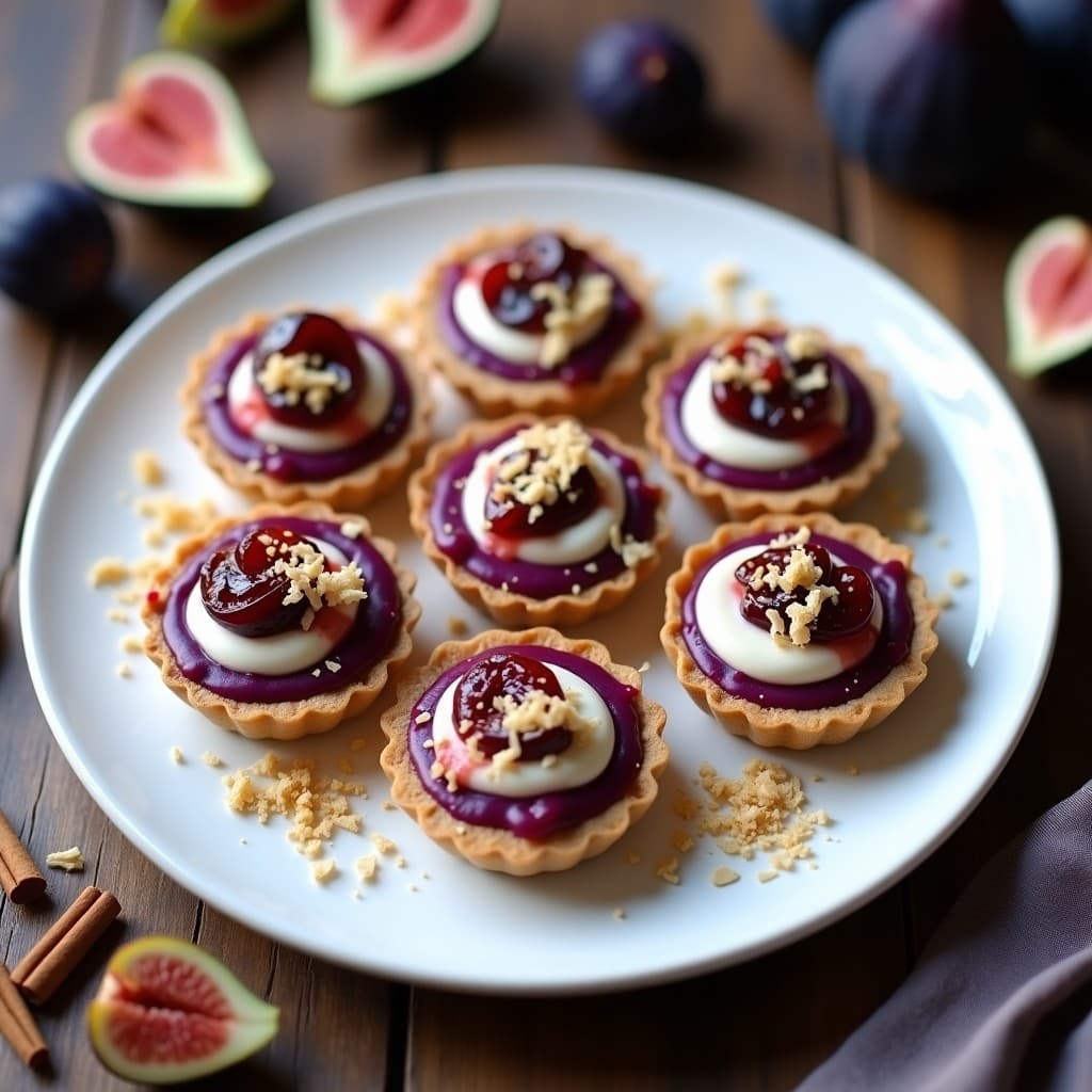 Tartaletas de Bata Dulce y Queso Crema con Mermelada de Higos: Postre Peruano Sin Horno