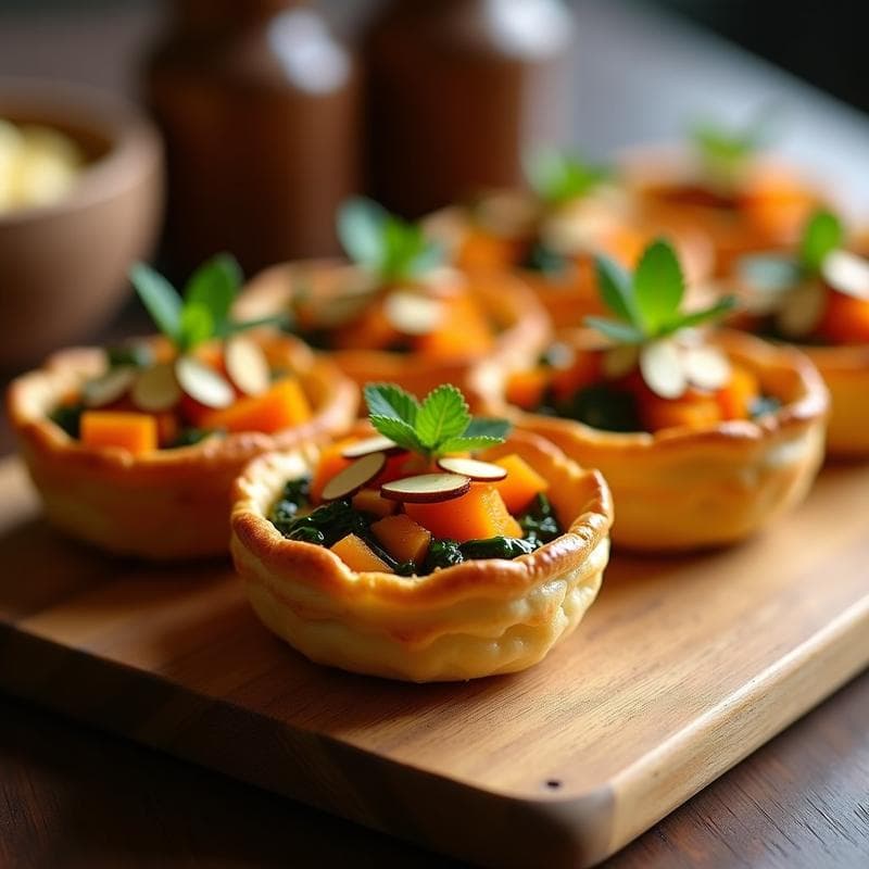 Tartaletas de Batata y Espinacas: Entrante Vegano en Olla Express con Toque Francés