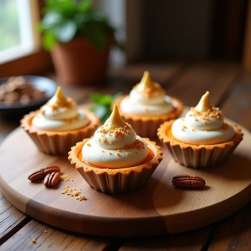 Tartaletas de Batata y Merengue de Aquafaba: Postre Francés Vegano y Sin Horno