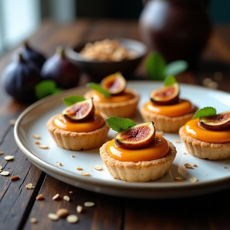 Tartaletas de Batata y Miso con Higos Caramelizados: Postre Vegano Sin Horno en 20 Minutos