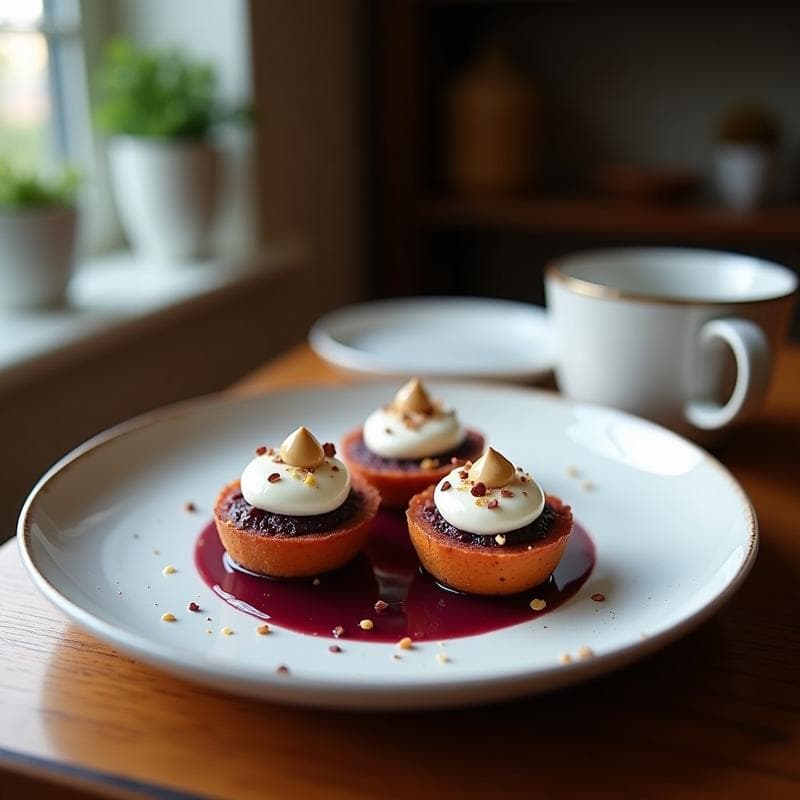 Tartaletas de Batata Morada y Crema de Macadamia: Postre Australiano Sin Azúcar en 20 Minutos