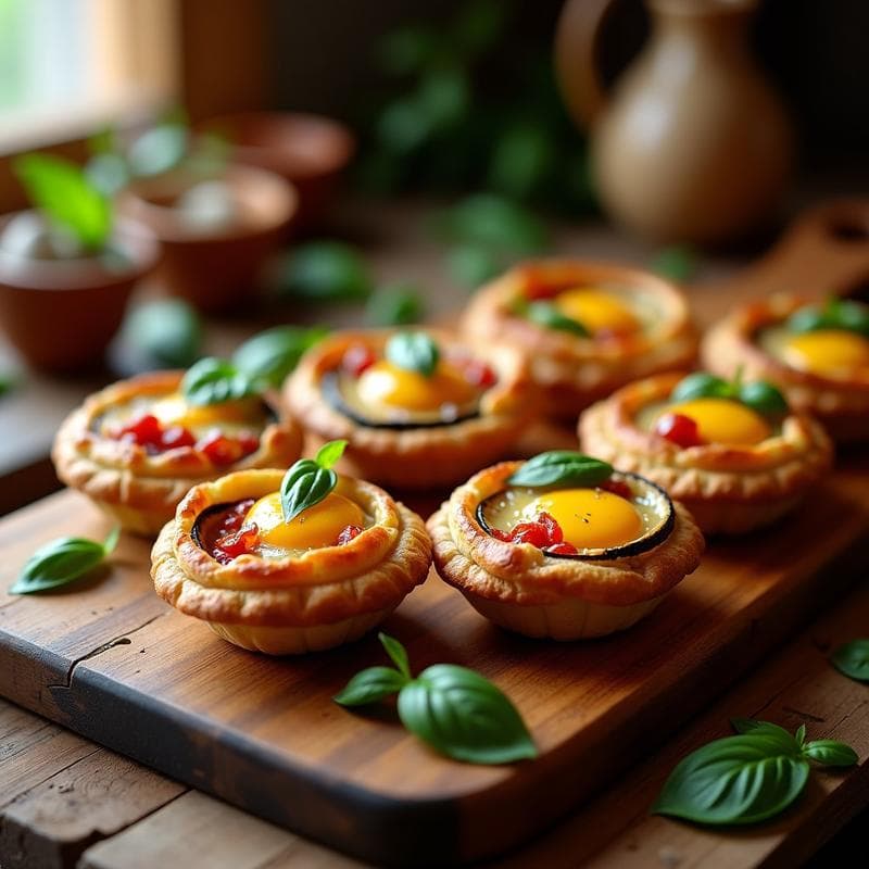 Tartaletas de Berenjena y Parmesano al Horno: Receta Rápida y Sin Gluten para Impresionar