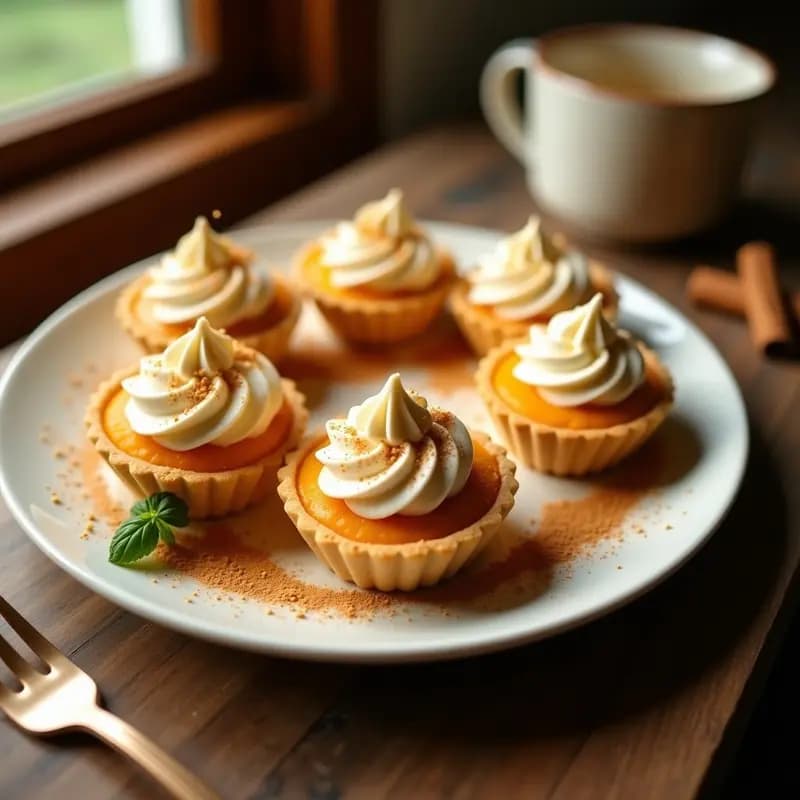 Tartaletas de Puré de Boniato y Crema de Anacardos con Toque de Canela: Postre Vegano