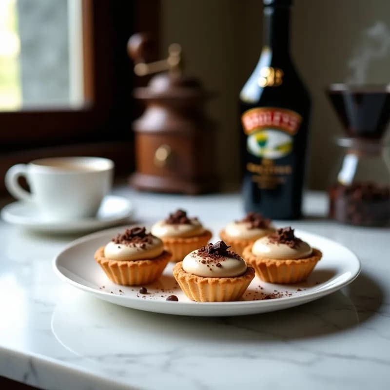 Tartaletas de Café con Baileys: Receta Sin Horno y Ultra Cremosa en 15 Minutos