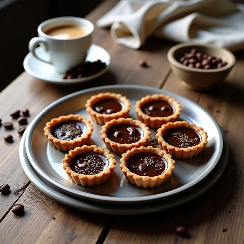 Tartaletas de Café y Cacao: Receta Sin Horno y Ultra Rápida para Postres Saludables