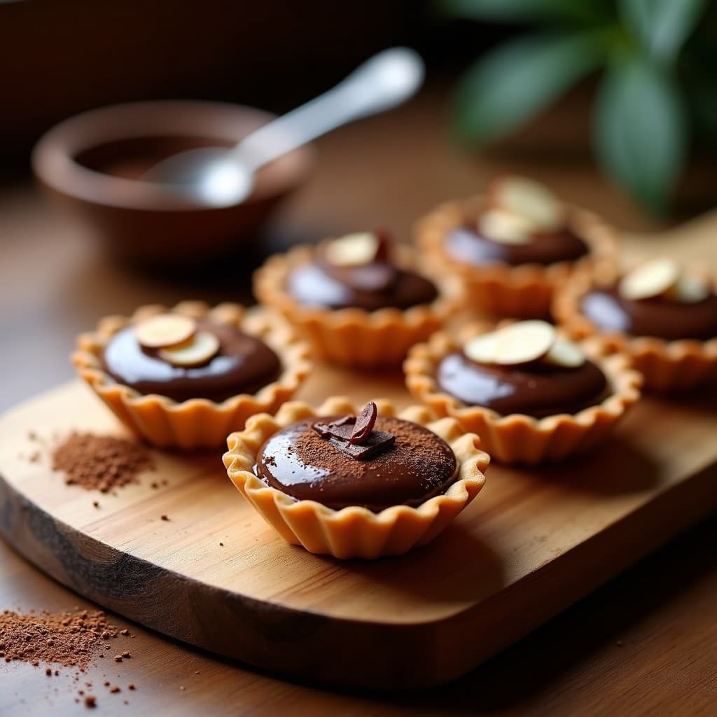 Tartaletas de Café Molé y Chocolate 70%: Postre Mexicano Gourmet en 30 Minutos