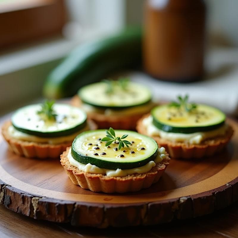 Tartaletas de Calabacín y Queso de Cabra con Base de Almendras: Entrante Keto