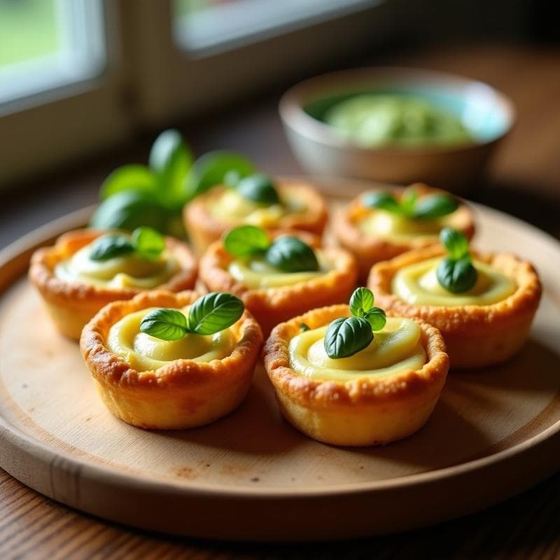 Tartaletas de Calabacín y Queso de Macadamia: Aperitivo Keto en Airfryer