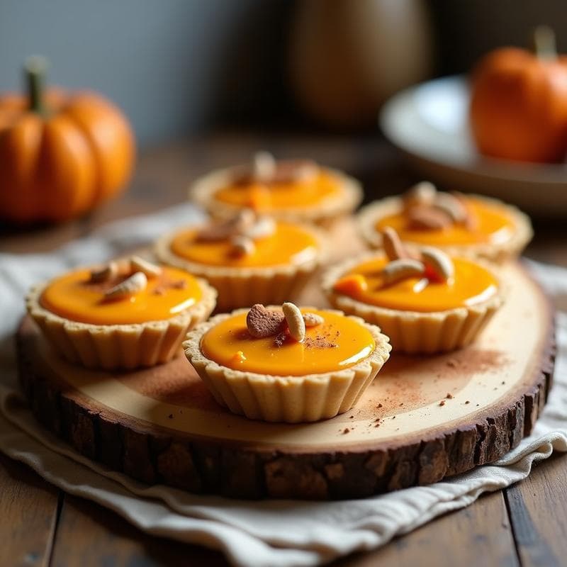 Tartaletas de Calabaza y Queso de Anacardos: Postre Vegano Sin Horno y Cremoso