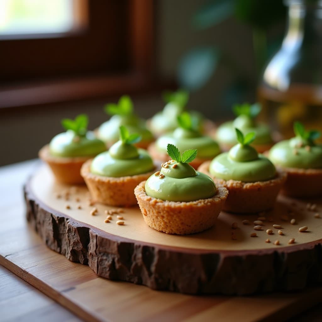 Tartaletas de Base de Semillas de Cáñamo con Mousse de Guacamole: Aperitivo Keto