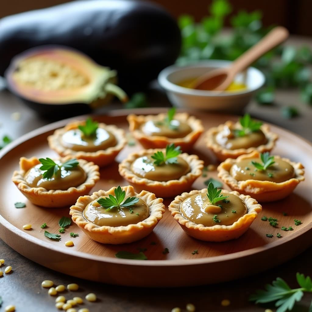 Tartaletas de Base de Semillas de Cáñamo con Pâté de Berenjena Ahumada: Aperitivo Vegano Alto en Omega-3 en 20 Minutos