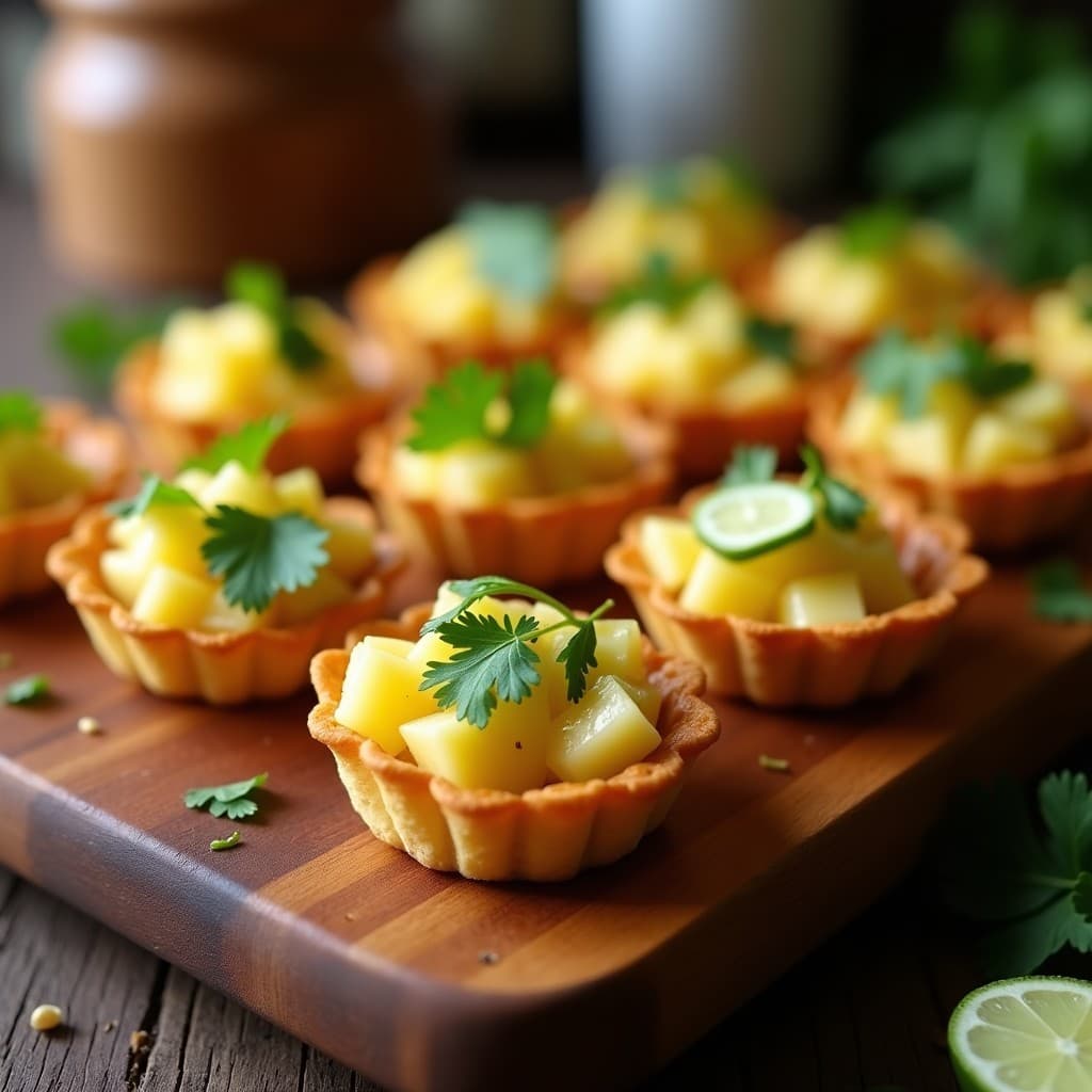 Tartaletas de Ceviche de Camutillo y Leche de Tigre: Receta Peruana en Cucharita Sin Cocción