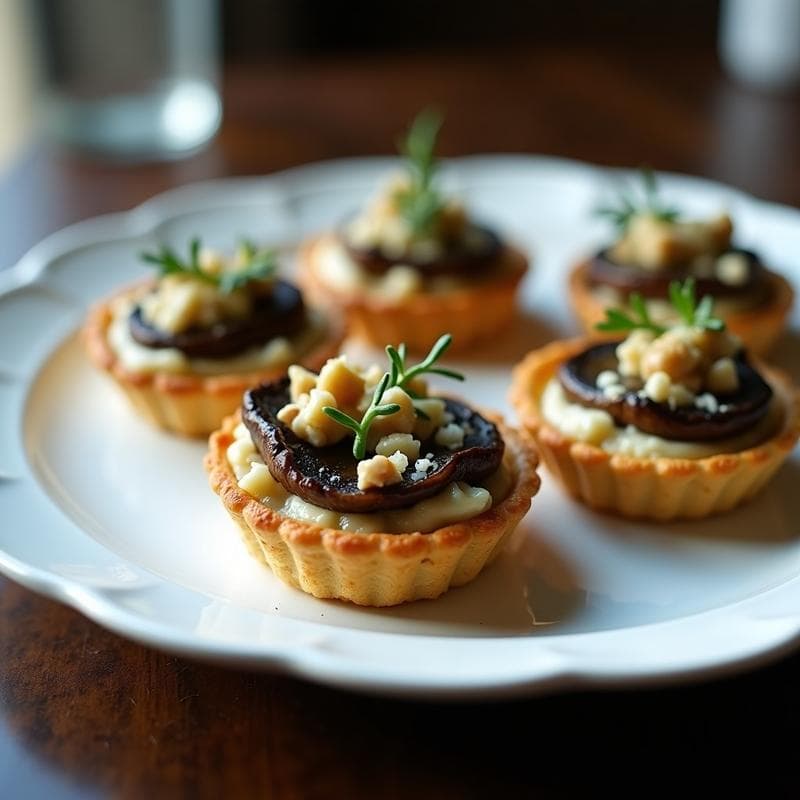 Tartaletas de Champiñones Portobello y Queso Azul: Receta Sin Gluten en Olla Express